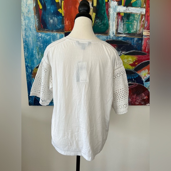 Lauren Ralph Lauren Embroidered Cotton Top - Picture 7 of 14